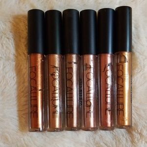 6 New Focallure Matte Metalic Liquid Lipsticks